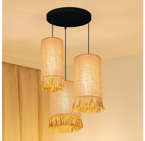 Brilagi - Полилей WINNETOU TUBES 3xE27/15W/230V кафяв/черен