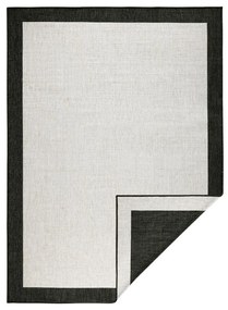 Черно-кремав килим за открито , 120 x 170 cm Panama - NORTHRUGS