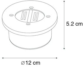 Комплект от 5 модерни наземни прожектори стомана IP44 соларни - Tiny