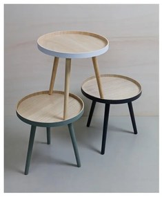 Странична масичка с бели детайли WOOOD Sasha