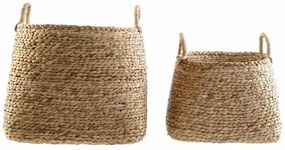 Игра на Кошници DKD Home Decor 44 x 44 x 45 cm Естествен Кафяв Boho