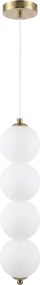 LED висящ полилей LHJ118-4CP четкано злато