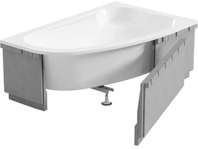 Mexen X-ST стиропорен LED корпус за ъглова вана 240 см, бял - 55022-01
