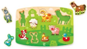 Дървен пъзел, Hape, Домашни животни, 10 части