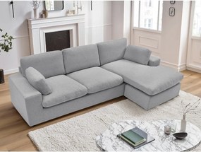 Светлосив ъглов диван Belair – Bobochic Paris