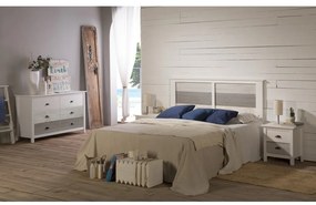 Нощно шкафче в бяло и сиво, 46 x 50 cm Romantica - Marckeric