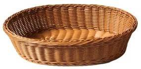 Водоустойчив панер PVC елипса кафяв 41x31xH9см GCC-(674022B-OT)