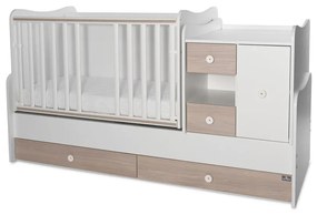 LORELLI Classic Трансформиращо се легло-люлка 190/72 см. MINI MAX БЯЛО/КЕХЛИБАР