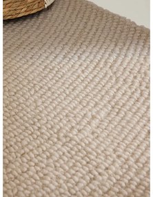Ръчно изработен вълнен килим в светло естествен цвят 120x180 cm Eleni Natural White – Hanse Home