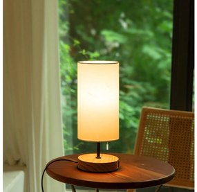 Aigostar настолна лампа с USB, 1xE27/40W/230V, бежова