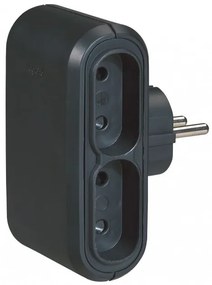 Legrand 050651 Разклонител щепсел 4х2P, немски стандарт, Черен - 050651