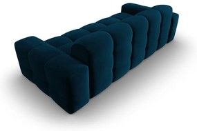 Тъмносин кадифен диван 222 cm Kendal - Micadoni Home