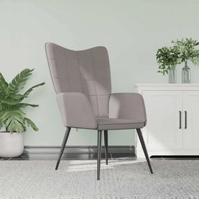327950 vidaXL Релаксиращ стол, таупе, плат