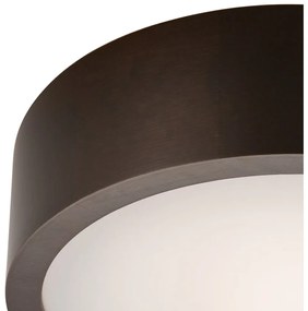 Тъмнокафява лампа за таван със стъклен абажур ø 27 cm Eveline - LAMKUR