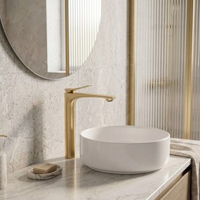 Смесител за мивка PREMIUM Rea Vision Brush Gold High