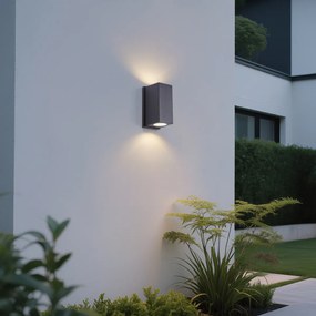 Стенна лампа черна магнитна вкл. LED акумулаторна - Baleno