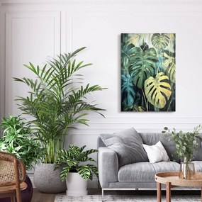 Картина с ръчно рисувани елементи 70x100 cm Monstera – Styler