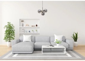 Черно-сива висяща лампа със стъклен абажур ø 15 cm Cascade - Squid Lighting