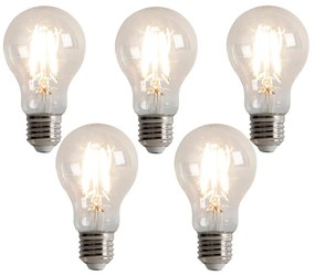 Комплект от 5 димируеми LED крушки E27 3-степенно 5W 500lm 2700K