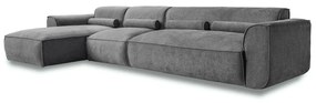 Сив ъглов диван (ляв ъгъл) Flex Felix – Miuform