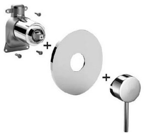 Paffoni - Смесител за вграден монтаж LIGHT матов хром