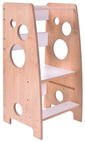 Обучителна кула LINDA бяла/клен