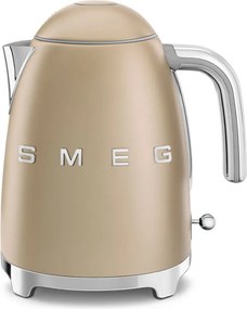 Електрическа кана SMEG KLF03CHMEU, 2400 W, 1.7 л, 360° основа, Матово покритие, Шампанско