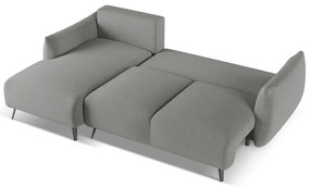 Светлосив ъглов диван (ляв ъгъл) Malie – Makamii