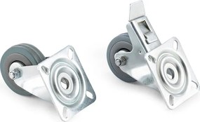 Blumfeldt Hiddensee колелца за транспортиране на плажното защитно покривало 50x17см, спирачка, макс. 500 кг