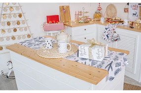 Памучна покривка за маса с коледен мотив 40x140 cm - Butter Kings