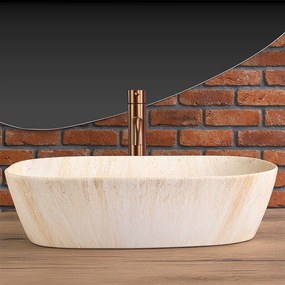 Умивалник за плот Rea Freja Travertine Matt