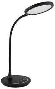 Globo 58483 - LED регулируема настолна лампа KENNY LED/12W/230V черна