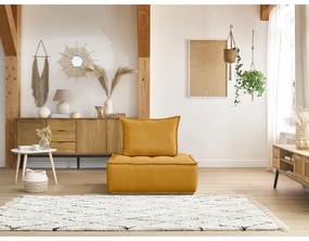 Шенилово кресло в цвят горчица Elisa – Bobochic Paris