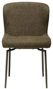 Тапициран трапезен стол в цвят каки Glam – DAN-FORM Denmark