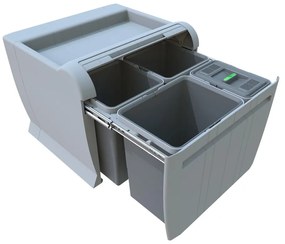 Пластмасов контейнер за сортирани отпадъци/вграден 50 л City - Elletipi