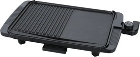Втора ръка: Електрическа скара Rosberg R51015I, 1500W, 36x26см, 2 зони - гладка и оребрена, Незалепваща, Черен