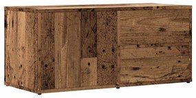 856010 vidaXL ТВ шкаф Старо дърво 80x34x35,5 cm Инженерна дървесина