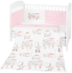 Kikka Boo - Бебешки спален комплект 2 части ЕU style 70/140 Day in Paris