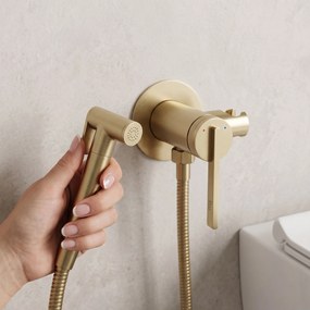 Смесител за биде Rea Grace Brush Gold