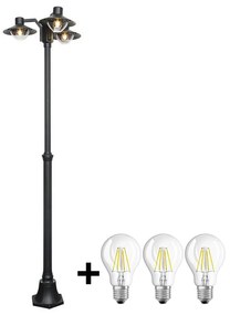 Brilagi -  LED Екстериорна лампа VEERLE 3xE27/60W/230V IP44