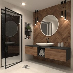 Огледало Grace-Leuko-Диаметър 80cm