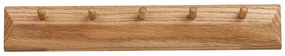 Стенна закачалка от масивен дъб в естествен цвят 50 cm Barco – House Nordic