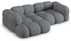 Сив ъглов диван (ляв ъгъл) Loretto – Cosmopolitan Design