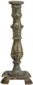 Candlestick Kiaro with golden patina  (2 τεμάχια)