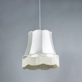 Комплект от 4 ретро висящи лампи кремави 45 см - Granny