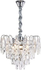 Кристална висяща лампа SWE077-CP 30cm Chrome