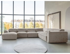Бежов ъглов диван (десен ъгъл/"U" форма) Flex Felix – Miuform