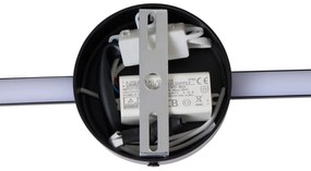 Модерна стенна лампа черна 100 см вкл. LED - Clockwise