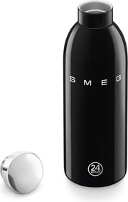Термо бутилка SMEG Clima 50's Style WBF01BL, 500 мл, Херметично затваряне, Двустенна, Неръждаема стомана 18/8, Черен