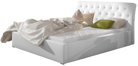 Тапицирано легло Milan-Leuko-Με μηχανισμό ανύψωσης-180 x 200